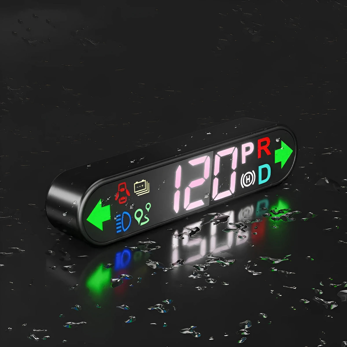 Tesla Model 3 Y LCD intelligent air code meter sub-screen mounted at air conditioning outlet with nondestructive installation