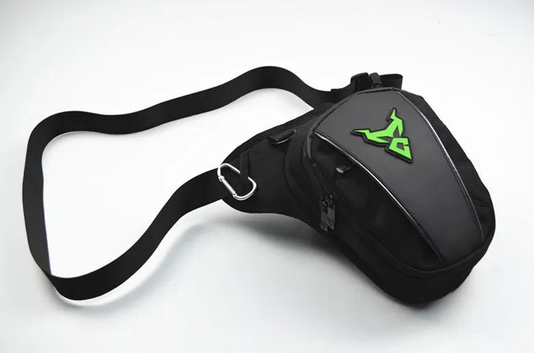 0105MC motorcycle riding leg bag in 1200D Oxford cloth with crossbody straps
