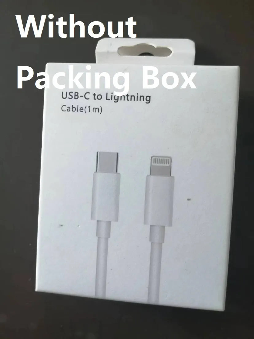 White British 20W USB-C PD fast charger with multiple cable length options including 1m, 1.5m, and 2m