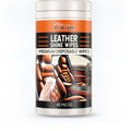 Car leather cleaning wipes 40 pieces in a resealable pack, each wipe 8.5x12.8cm