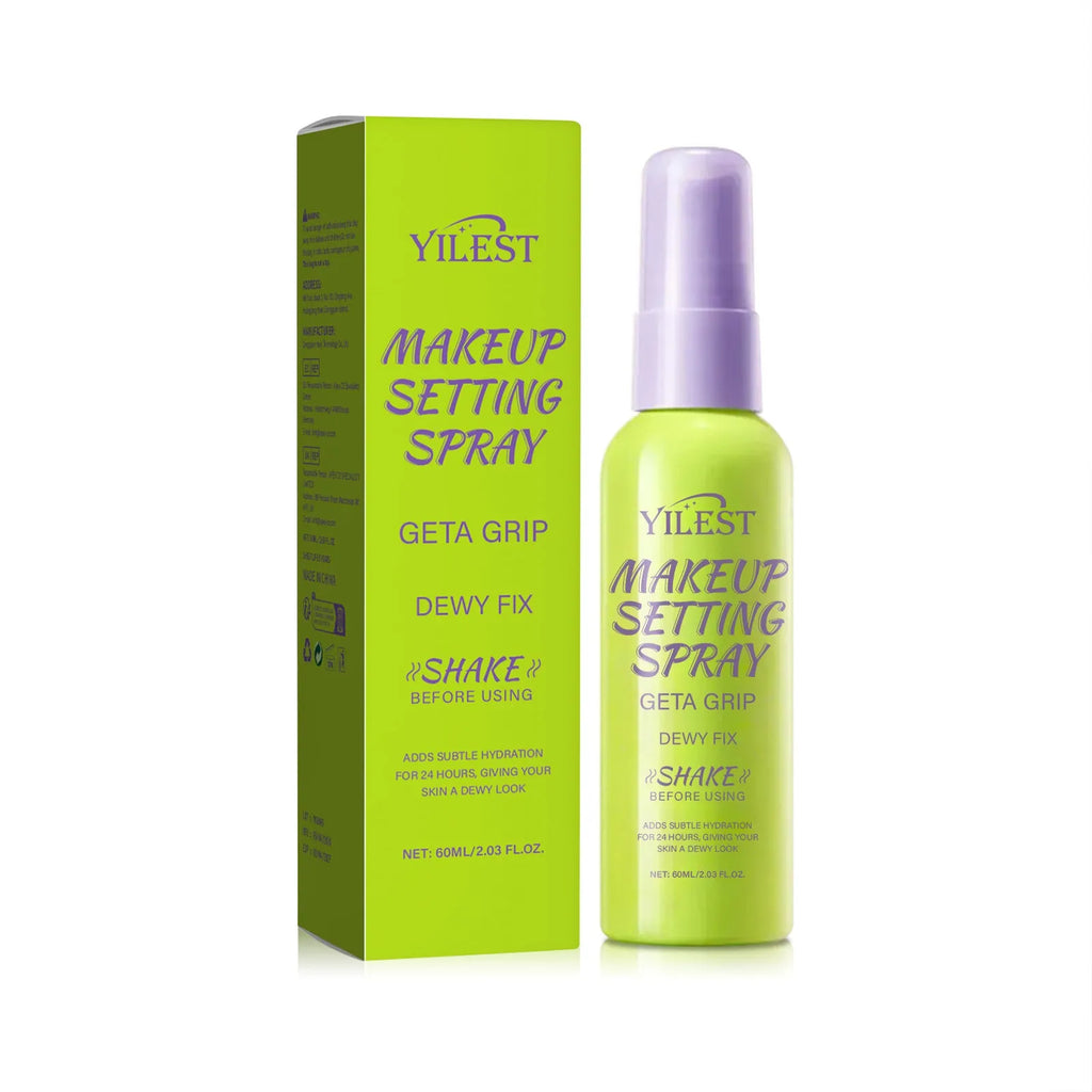 60ml makeup mist spray moisturizing shaping spray in green and pink bottles