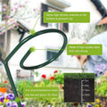 Round metal garden plant bracket for climbing flowers, 20-90cm sizes, iron support