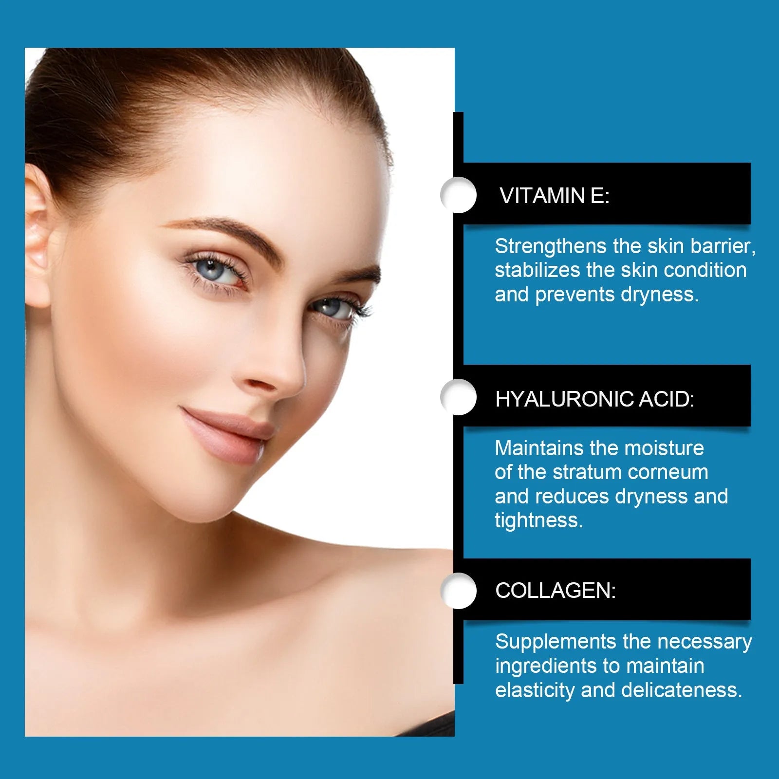 Pack of 5 disposable forehead moisturising patches for facial skincare