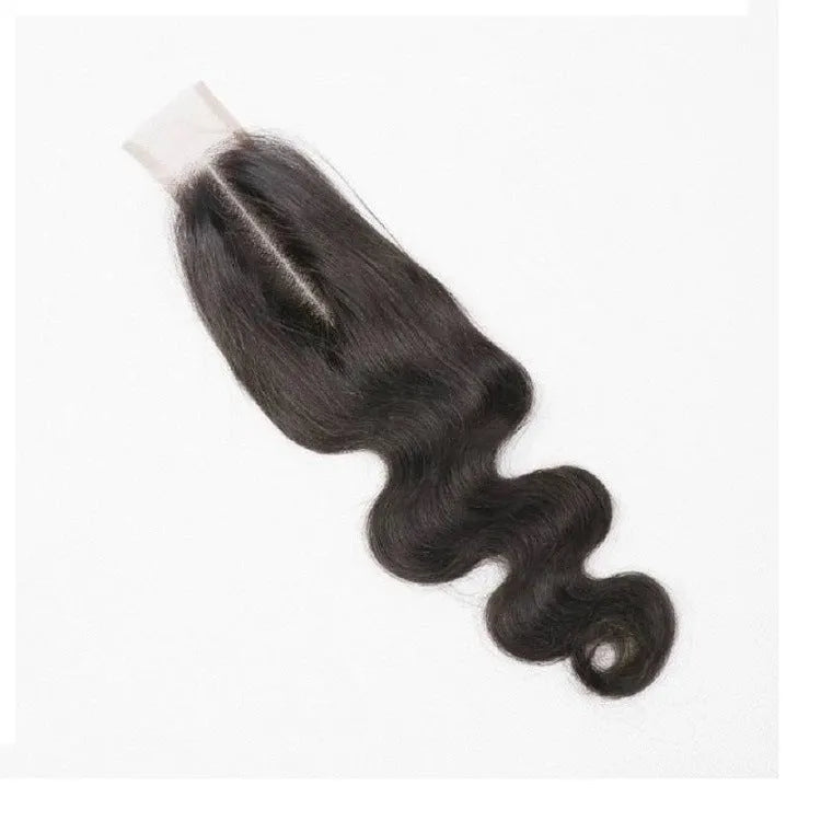 Natural colour straight human hair women's wig shown on a stand, available in lengths from 8 to 20 inches.