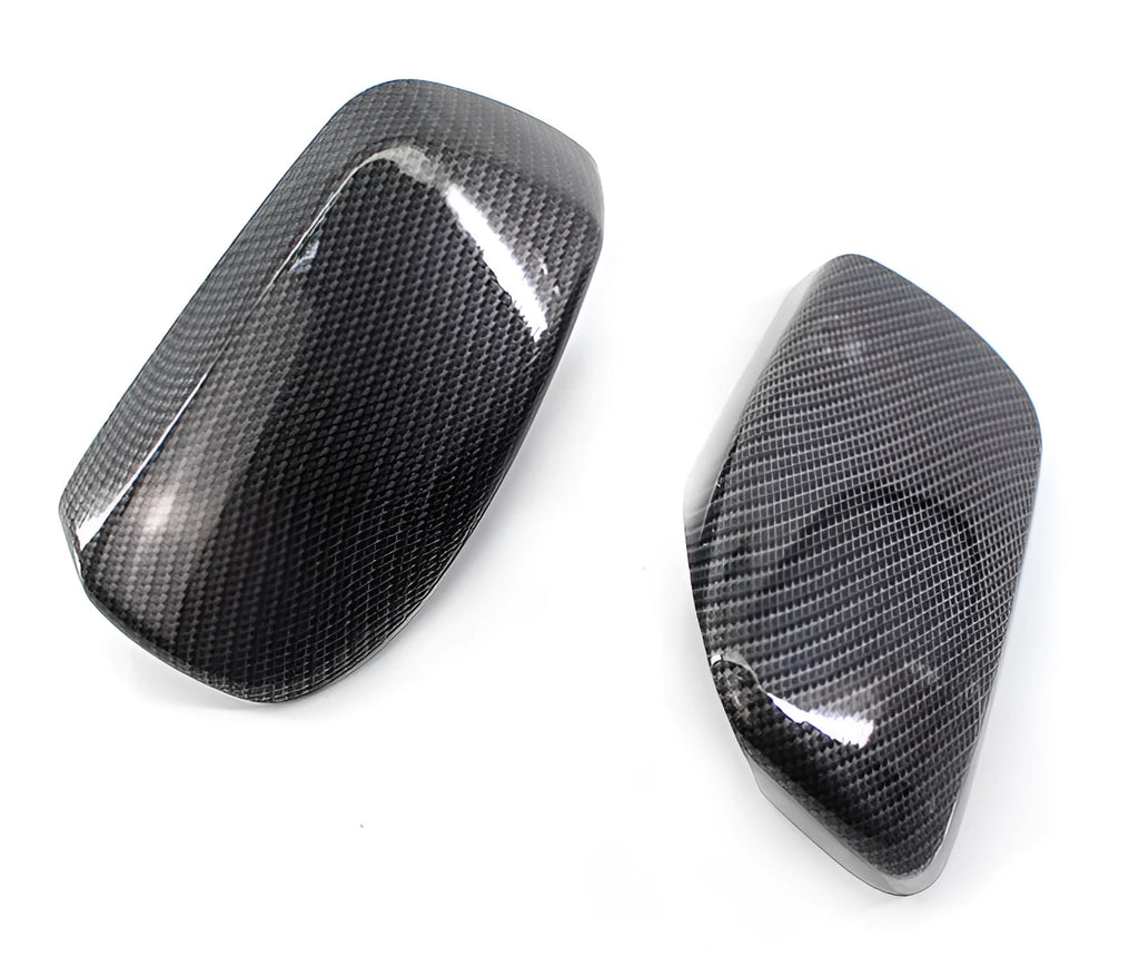 Pair of carbon-pattern ABS rearview mirror housings for BMW E60 2004-2007