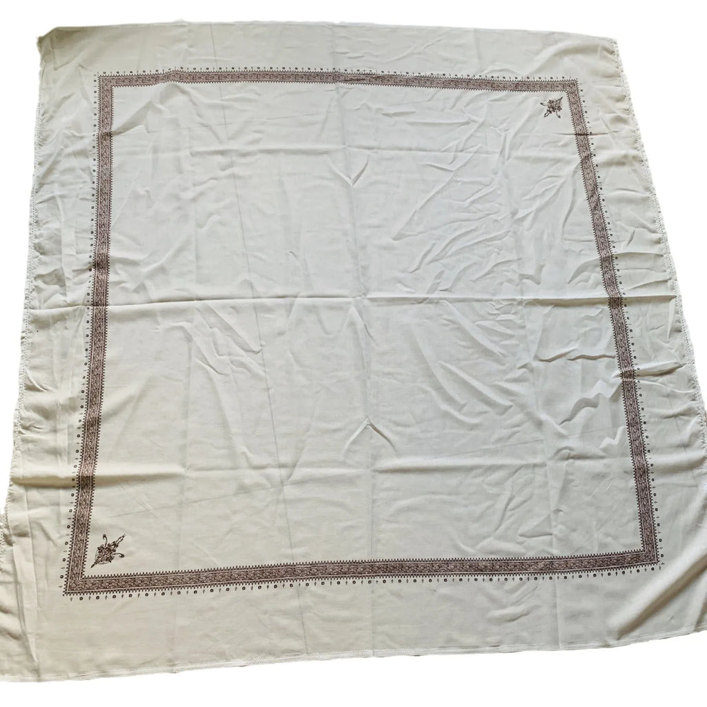 Printed square polyester scarf in multiple colour options measuring 138x138cm