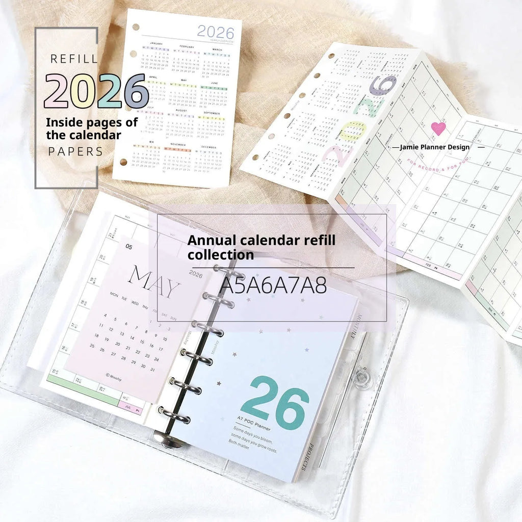 2026 calendar cards fold set showing monthly calendar layout for desk wall or hand account use