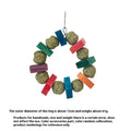 Hamster chew toy with straw ball ring and molar rod for small animal dental care