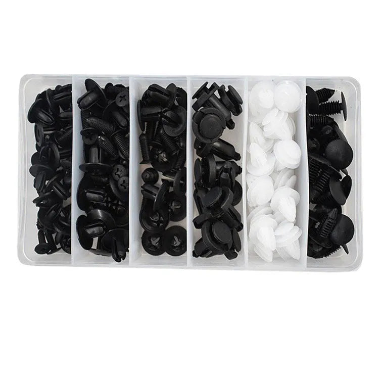 Car buckle clip boxed set with 100 single pack plus 5-piece set and airplane box, outer box 20.2cm x 10.5cm x 3.5cm