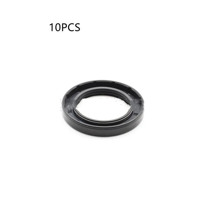AG100 motorcycle oil seal kit with carbon steel frame and multiple rubber seal sizes from 7mm to 12mm thickness