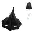 Mini portable small square cast iron wood splitter for household wood cutting and outdoor wood breaking