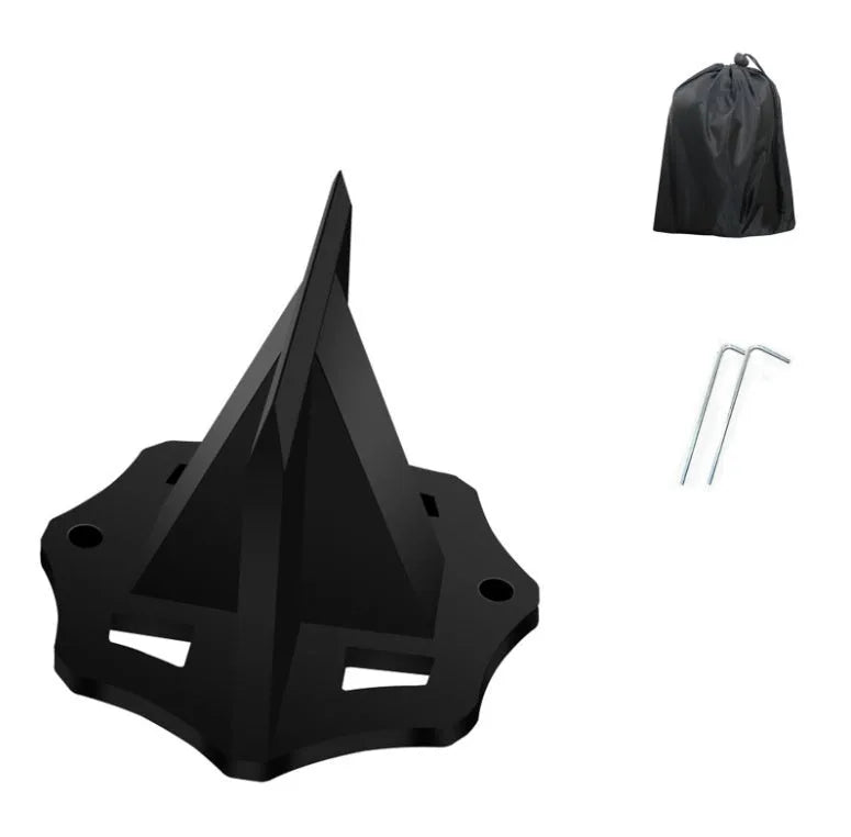 Mini portable small square cast iron wood splitter for household wood cutting and outdoor wood breaking