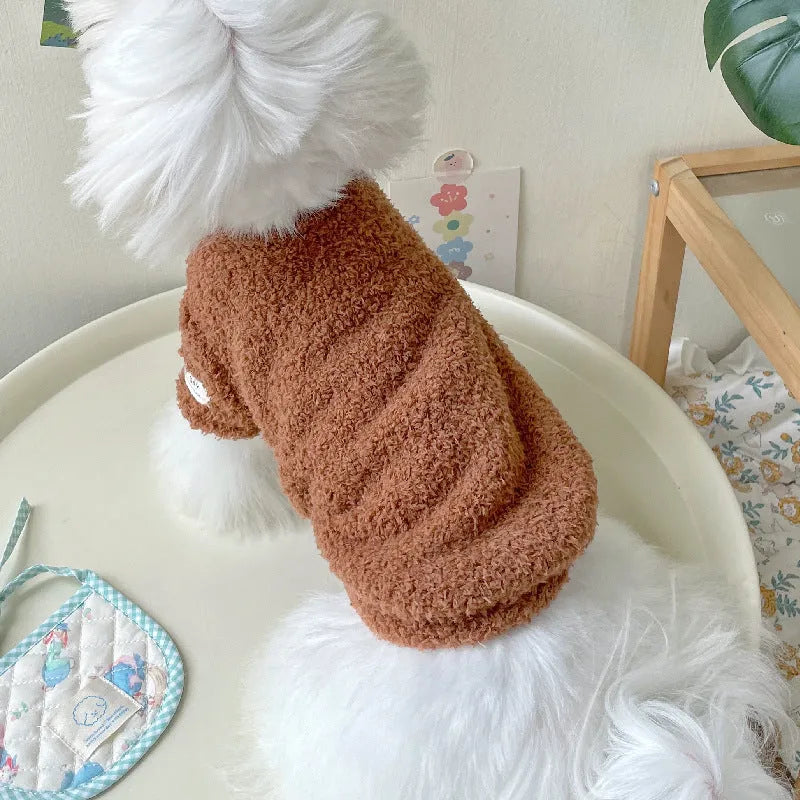 Double-sided cloud velvet thickened dog jacket in multiple colour options