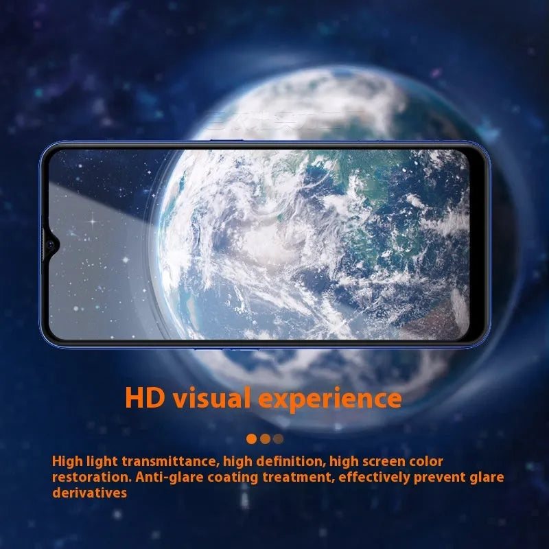 Full glue black tempered glass screen protector for OPPO A9 2020 smartphone.