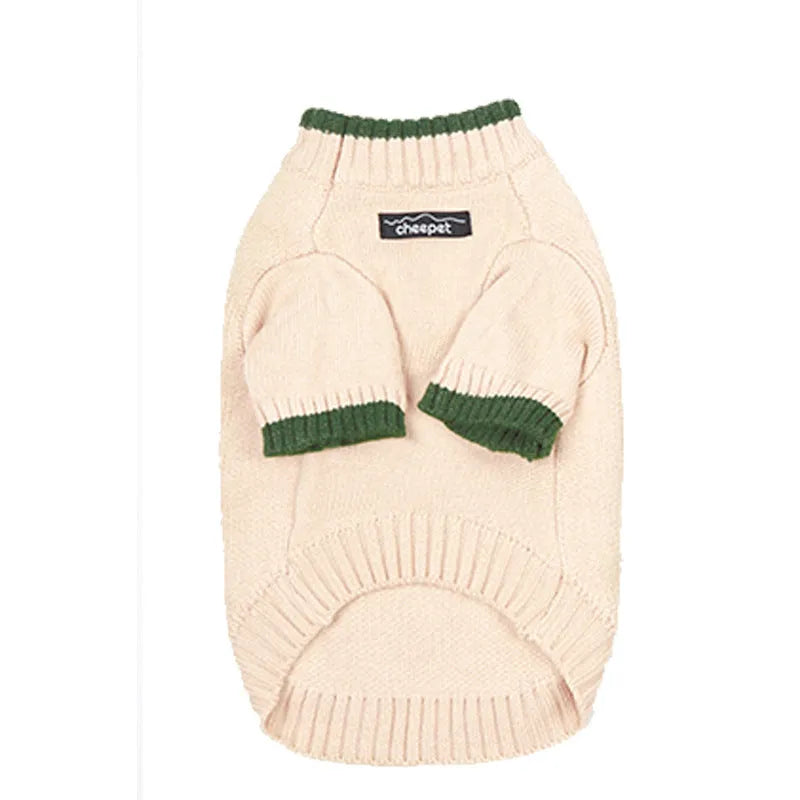 British style pet sweater wool knit two-leg design for dogs cats winter wear