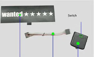 Dynamic Illumination EL Window Sticker Kit with 0.5mm panel thickness for car decoration