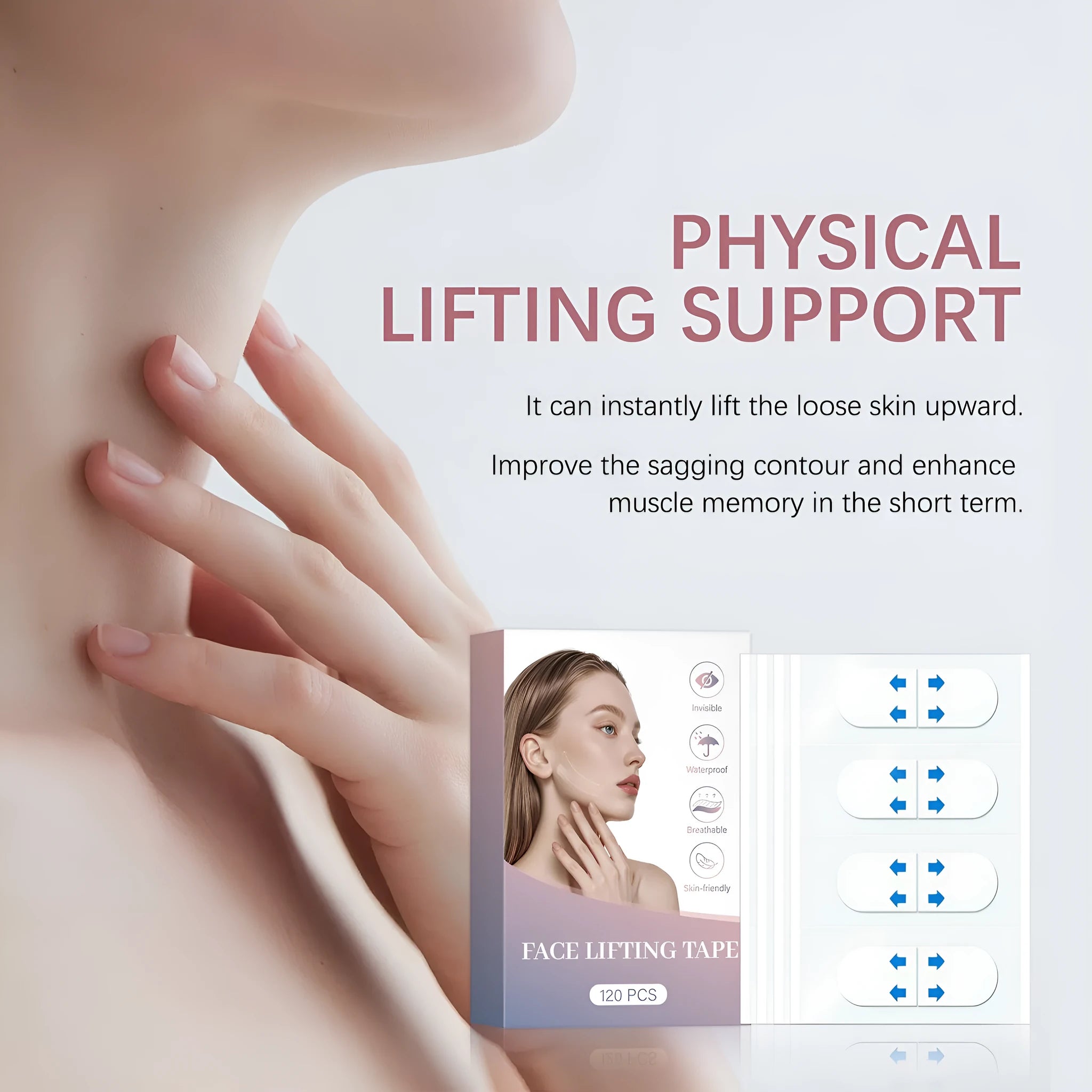 Lifting Small V Face Stickers 120pcs for chin tightening and wrinkle fading