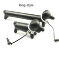 Black dog-shaped touch screen stylus shown with phone holder configuration