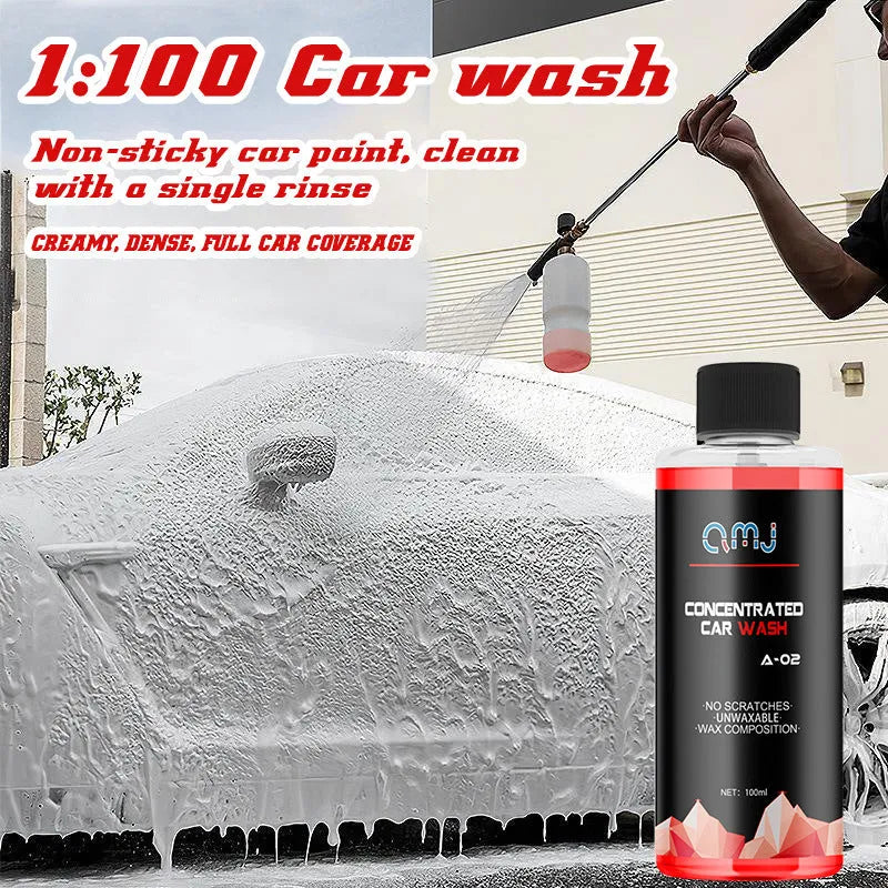 100ml bottle of concentrated high foam car cleaner for vehicle decontamination