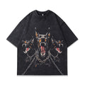 Men's character print short sleeve T-shirt in loose fit pure cotton fabric