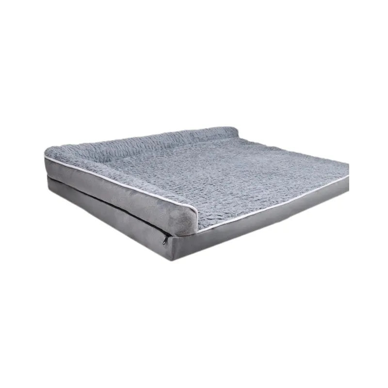 Waterproof fabric pet sofa kennel for cats in light gray – removable washable design