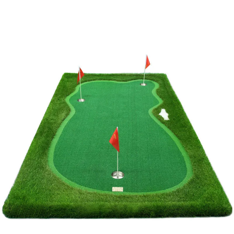 Indoor golf putting practice mat 1.5x3m artificial lawn green standard edition