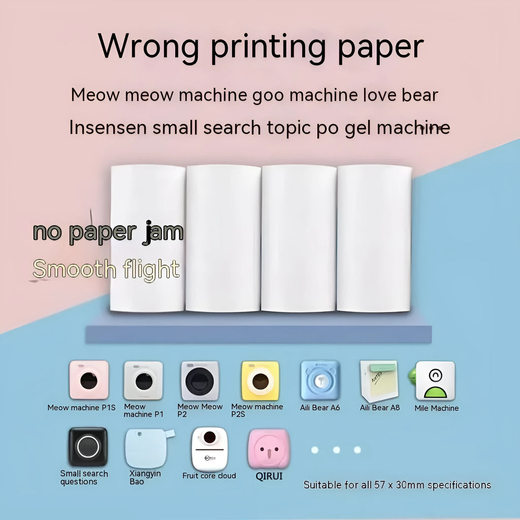 57x30mm thermosensitive printing paper rolls for student wrong question printing
