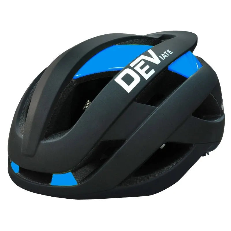 Adult unisex mountain bike helmet with integrated fly net in matte black with coloured artistic graphics
