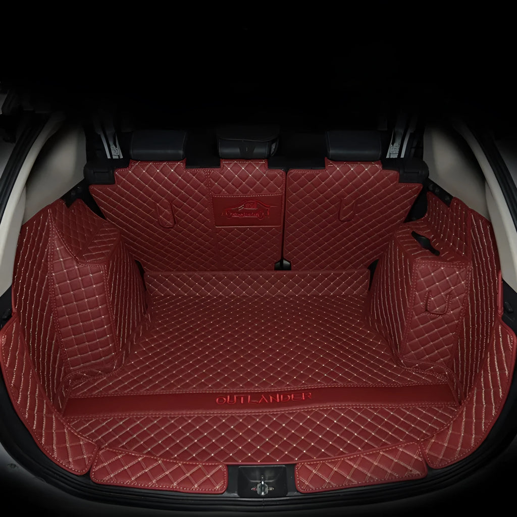 Mitsubishi Outlander custom boot liner mat with 3D raised edges in a non-slip TPE XPE material.