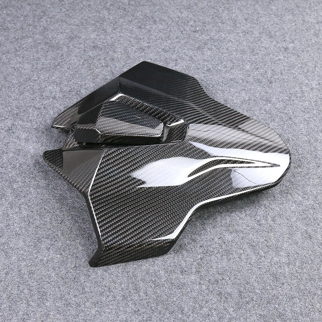 Modified carbon fibre rear hump tail seat cover for BMW S1000RR M1000RR in Twill Light weave