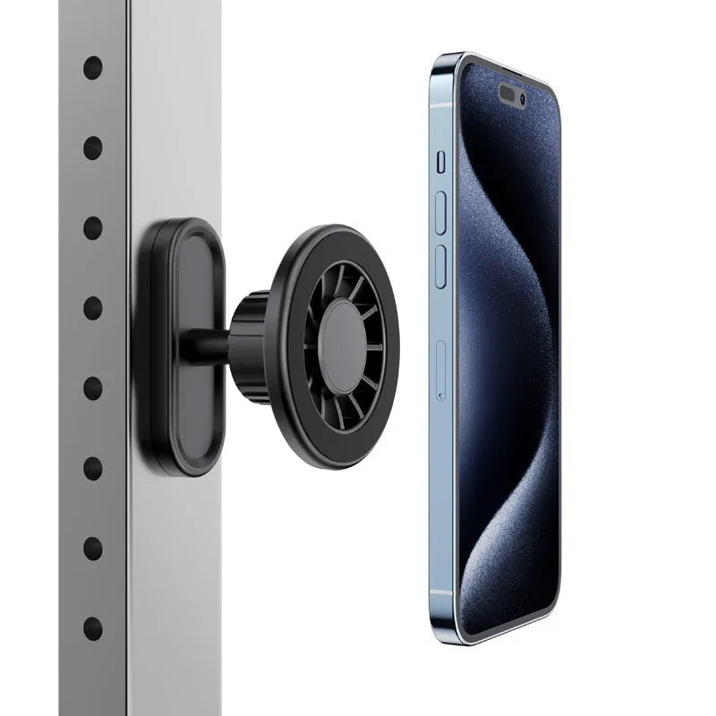 Plastic double-sided magnetic photography bracket with universal phone clip for outdoor mobile photography