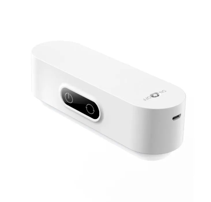 White magnetic USB rechargeable LED night light with touch controls and human body induction sensor