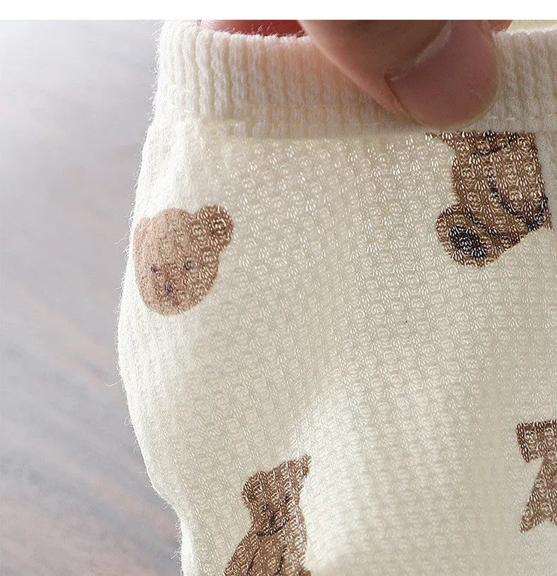 Beige waffle small dog clothes with short sleeves, polyester pet top in sizes M, L and XL