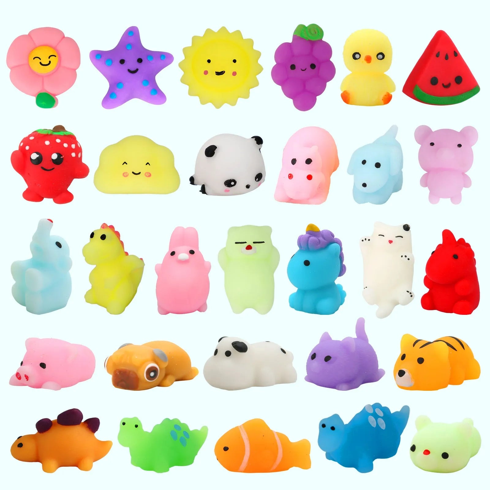 Mini cat's paw squeezing toy in Animal Little Biga colour, TPR material, small nose pendant design