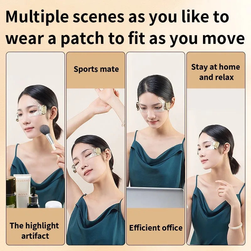 V line face slimming massager with remote control and gel patches for eye and face wrinkle removal brightening physiotherapy