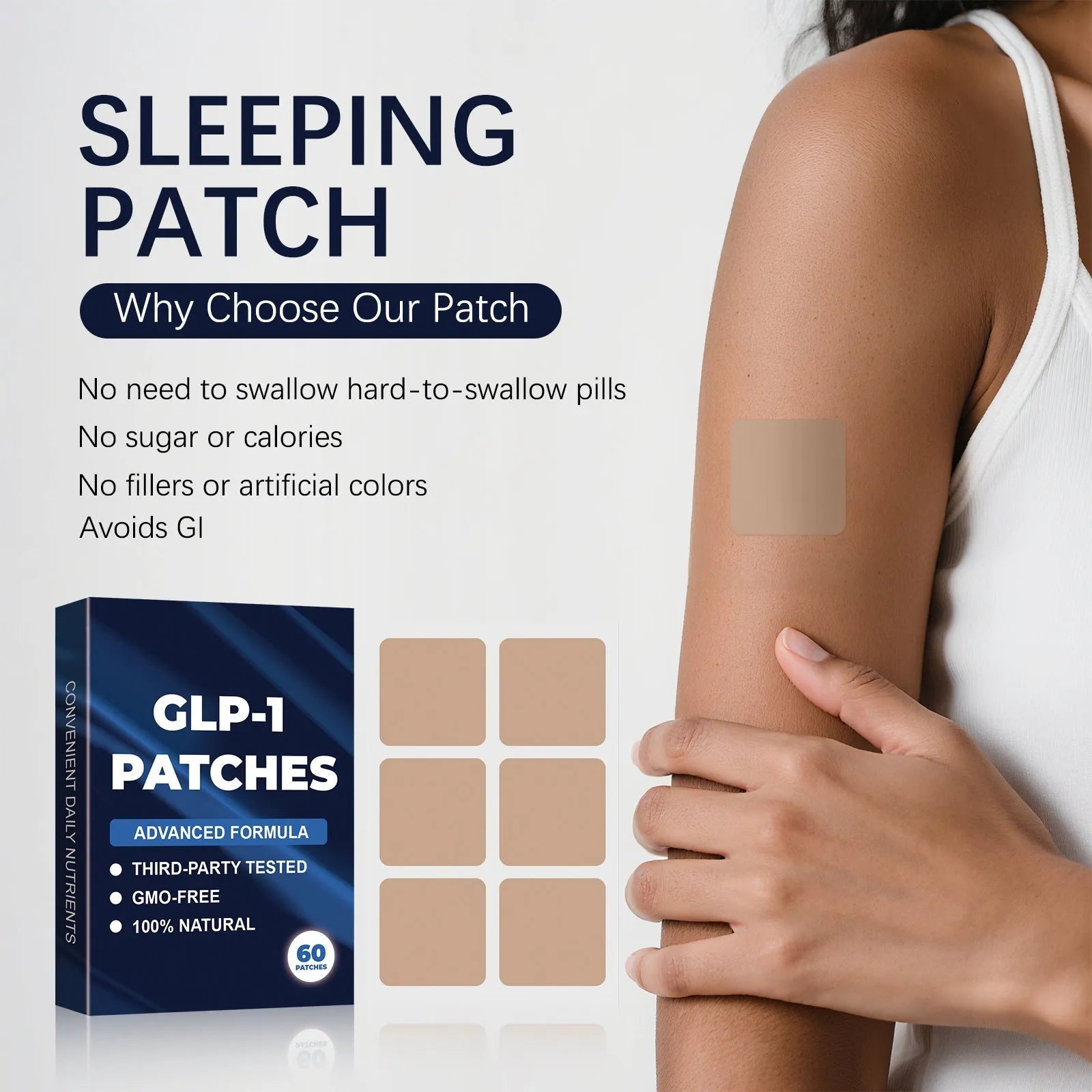 Pack of 60 sleep patch nursing patches for home use to improve mental strength