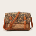 Women's printed PU crossbody bag with single strap in a selection of colour patterns.