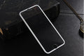 Black tempered glass full screen cover with titanium alloy frame for iPhone models