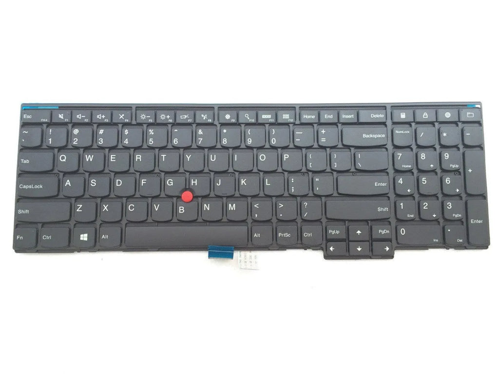 Black Lenovo ThinkPad replacement keyboard compatible with W541, T550, W550, W550s models with USB cable