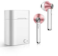 Wireless sports Bluetooth earbuds showing multiple colour options with 10-metre range