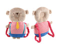 Cotton baby head protection hat in bear design, 34x19.5cm, for toddler walking safety