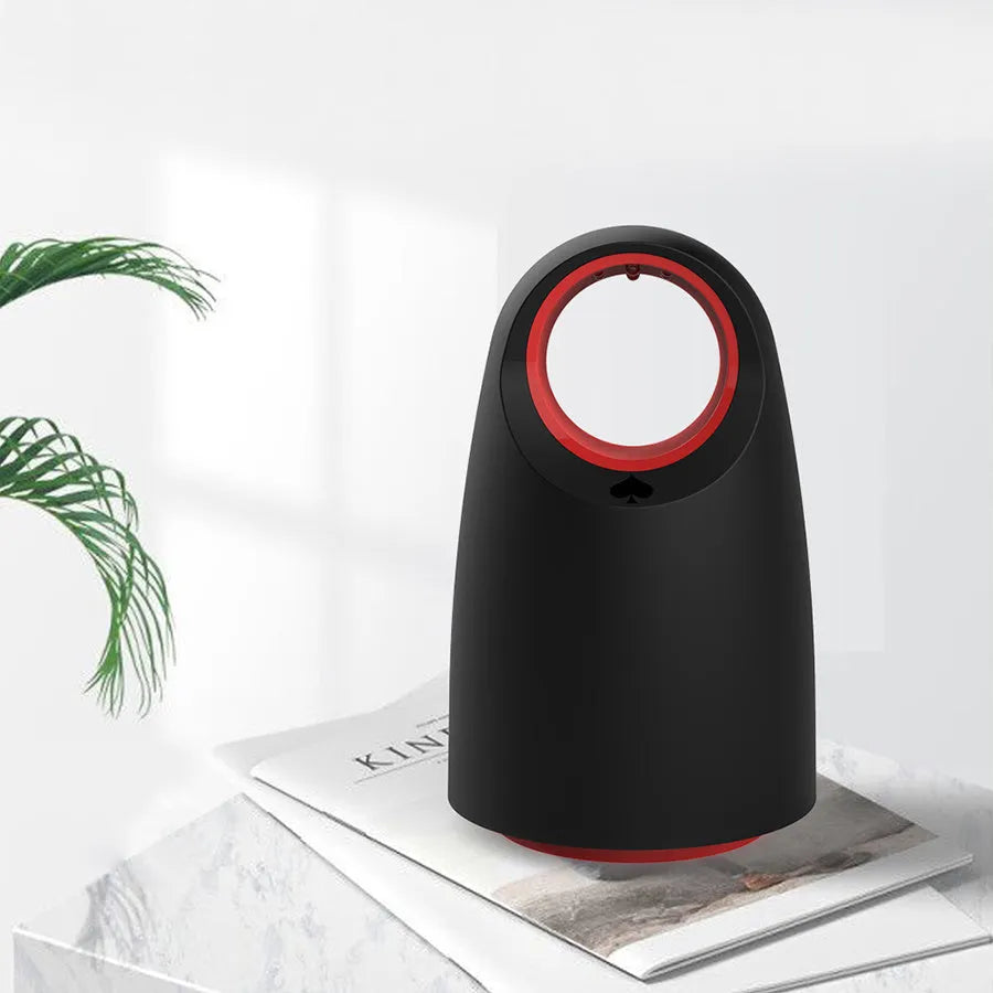 Black or white ABS mosquito killer measuring 12x12x21.5cm with UV LED light and USB cable