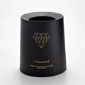 Creative Nordic drum-shaped plastic trash can with no cover in a white reindeer colour, 8L size for home or office use.