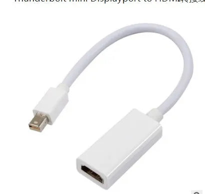 24.5 cm Mini DisplayPort male to HDMI female adapter cable for MacBook laptop projector connections