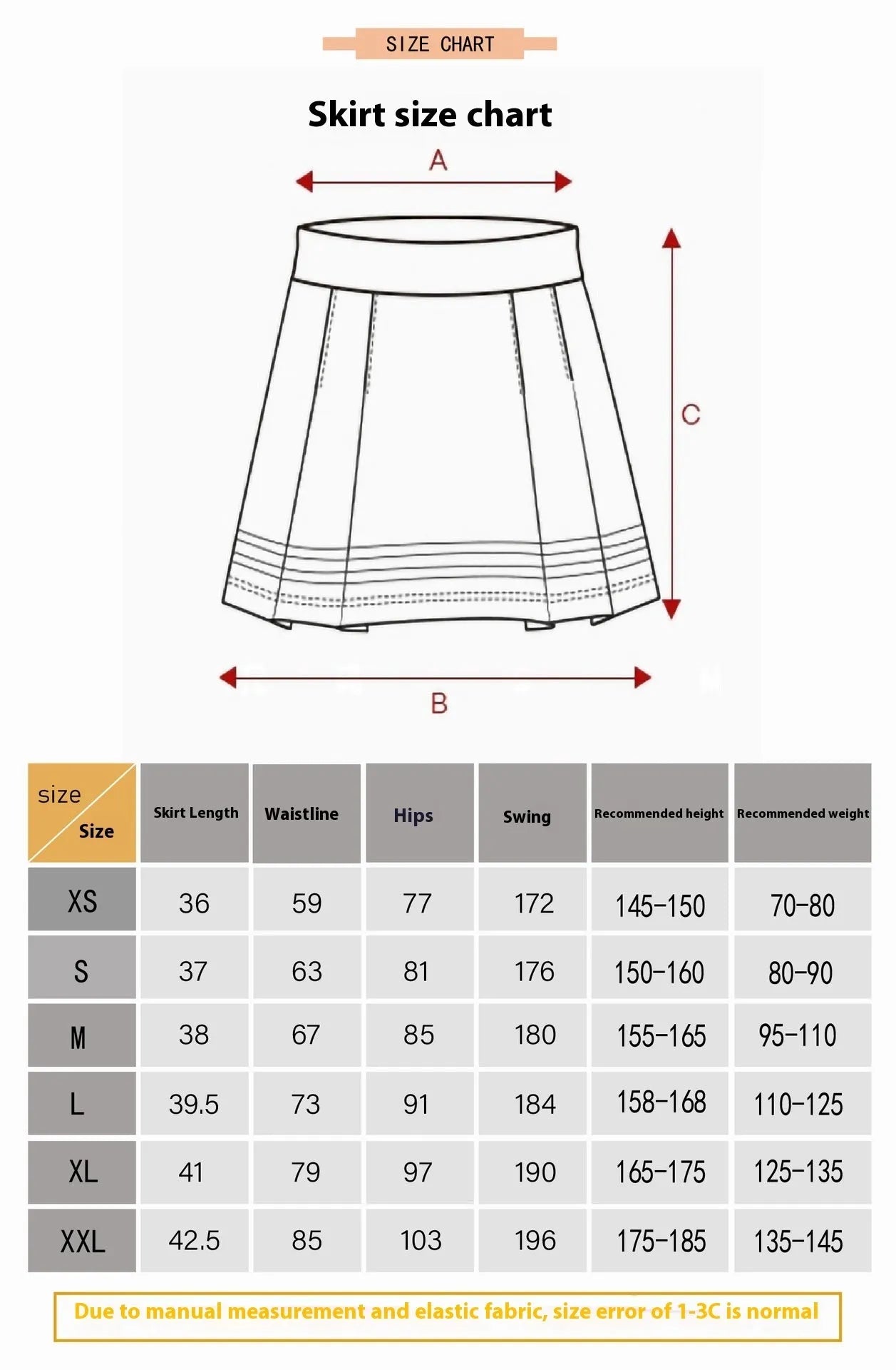 Women's high waist half-length sports skirt for golf tennis badminton in blue