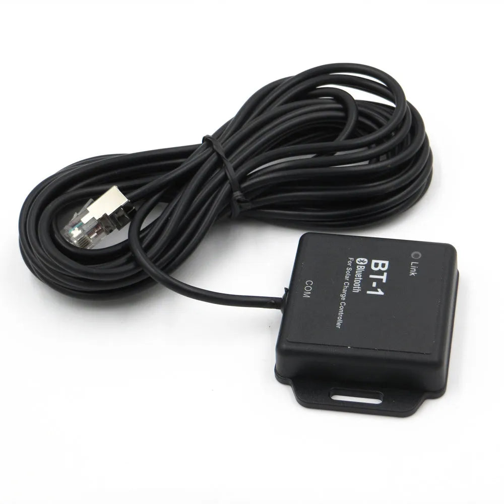 BT-1 solar charge controller with Bluetooth module for 12V/24V battery systems