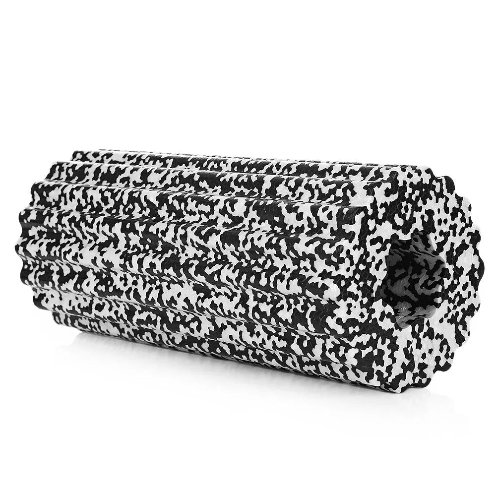MILY SPORT high density EPP foam roller 32 x 14 cm in black for muscle massage and recovery