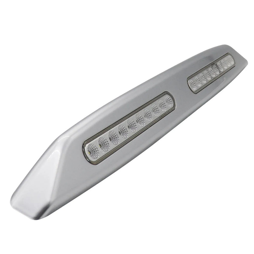 Silver LED porch light for caravan or yacht exterior, 6W 700LM, 12V, 55cm length