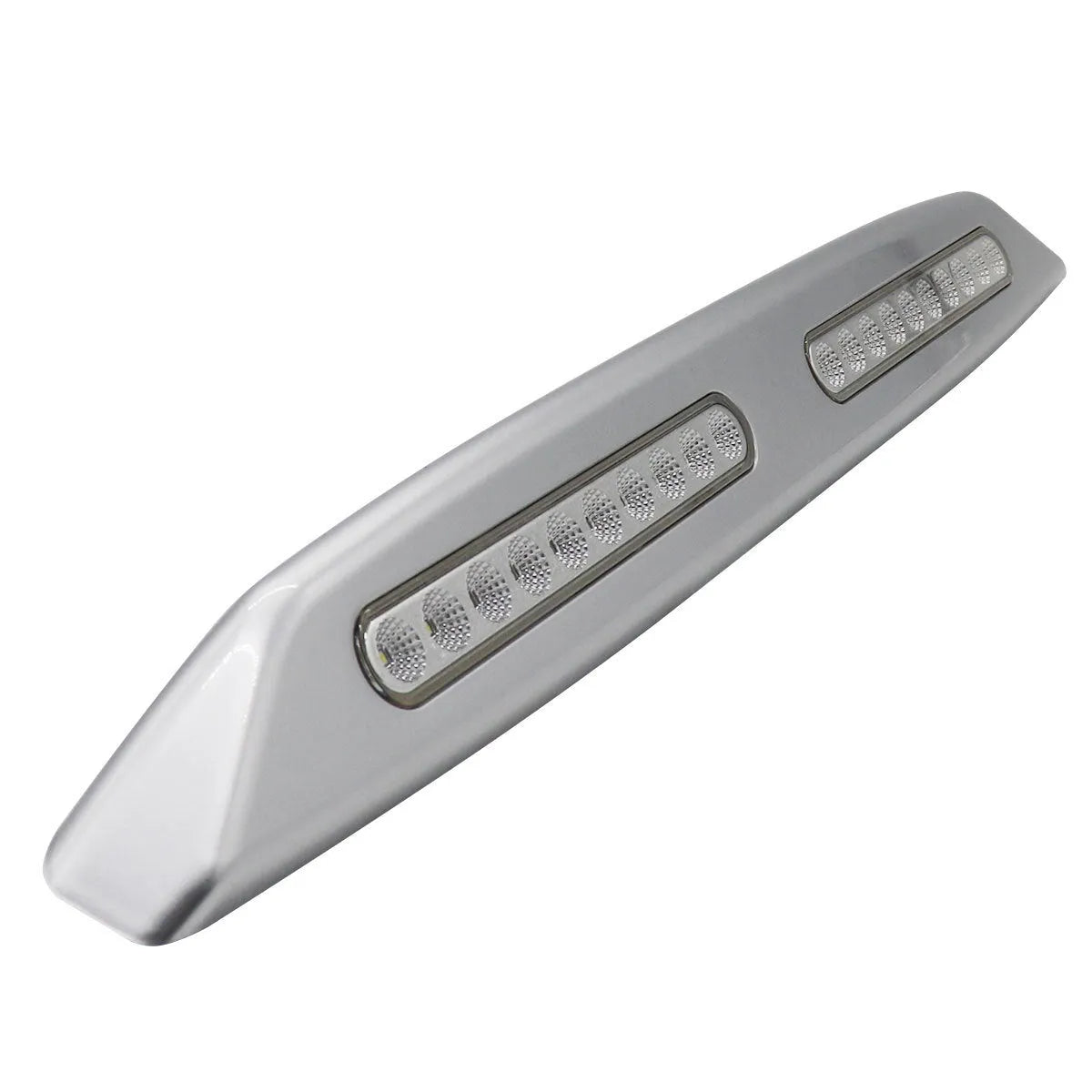 Silver LED porch light for caravan or yacht exterior, 6W 700LM, 12V, 55cm length
