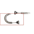 S925 sterling silver nail earrings in straight and curved punk stud designs with ear hook closures